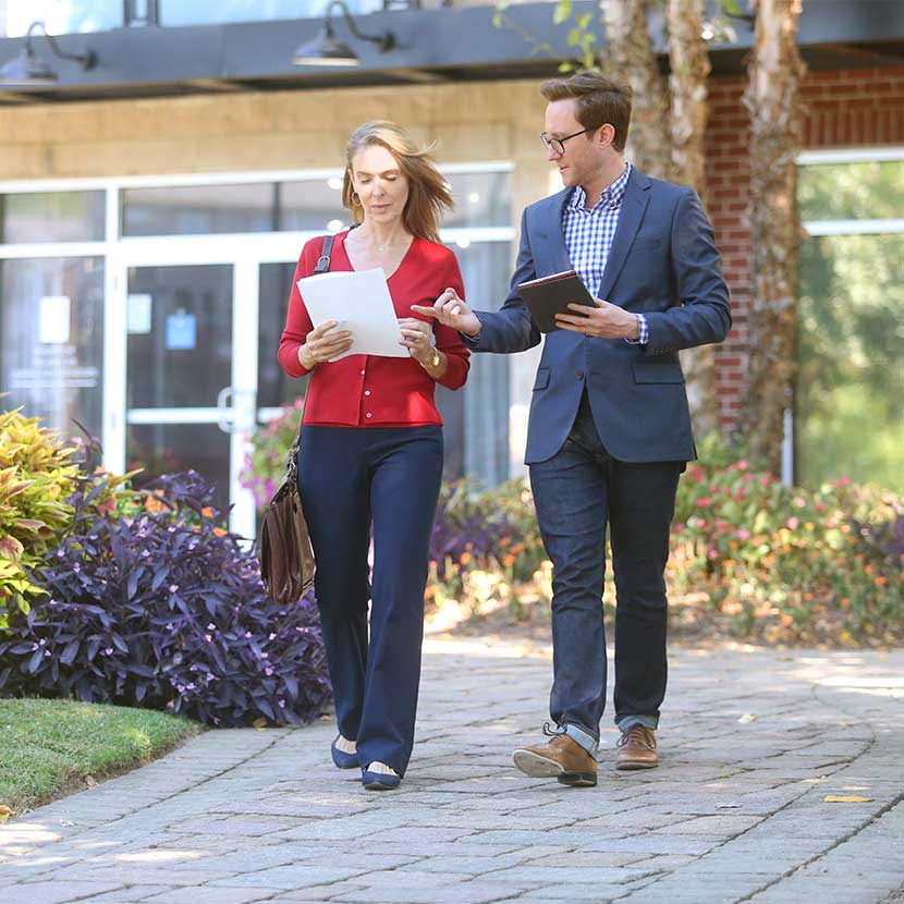 Two financial professionals discuss how Elevate™ advanced planning helps clients by providing comprehensive solutions.