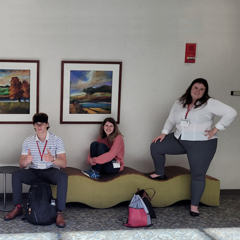 Interns posing for a picture image